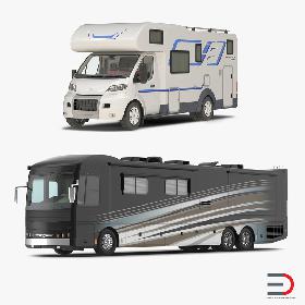 Motorhomes 3D Models Collection